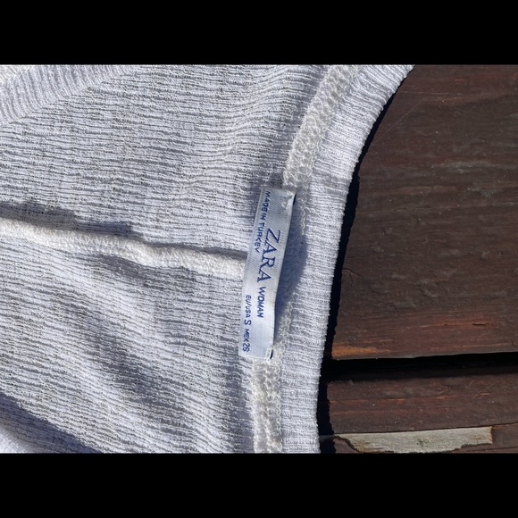 Zara Tops Zara White Cropped Top T Shirt Poshmark